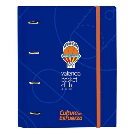 Carpeta de anillas Valencia Basket Azul Naranja