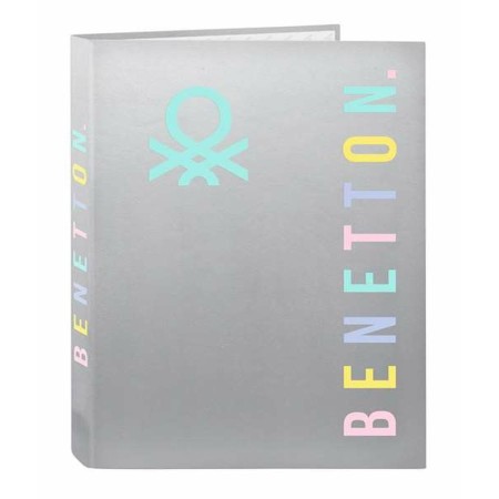 Carpeta de anillas Benetton Silver Plateado