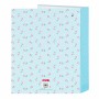 Reliure à anneaux BlackFit8 Mariposa Bleu clair 27 x 33 x 6 cm Papillon