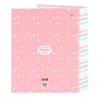 Carpeta de anillas BlackFit8 Globitos Rosa 27 x 33 x 6 cm Globos