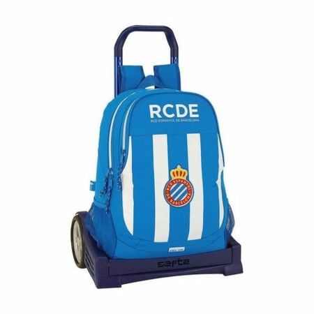 Cartable à roulettes Evolution RCD Espanyol Bleu Blanc 32 x 44 x 16 cm