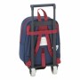 Mochila Escolar con Ruedas 805 Levante U.D. Azul Granate 22 x 28 x 10 cm
