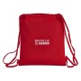 Sac à dos serré par des ficelles Real Sporting de Gijón Rouge 35 x 40 cm