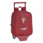 Cartable à roulettes 805 Real Sporting de Gijón Rouge 22 x 28 x 10 cm