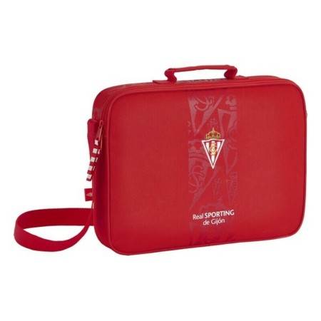 Cartera Escolar Real Sporting de Gijón Rojo 38 x 28 x 6 cm