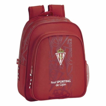 Mochila Escolar Real Sporting de Gijón Rojo 27 x 33 x 10 cm
