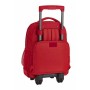 Mochila Escolar con Ruedas Compact Real Sporting de Gijón Rojo 32 x 45 x 21 cm