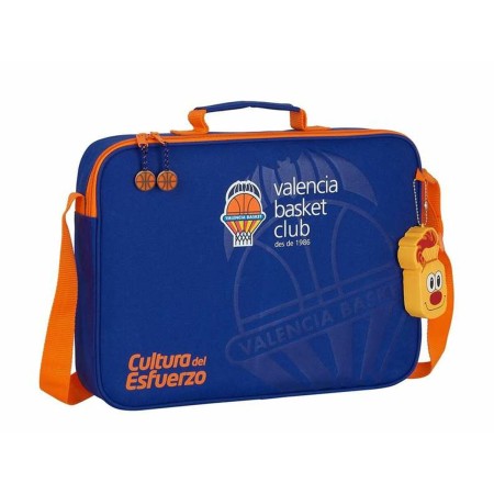 Cartable d'école Valencia Basket Bleu Orange 38 x 28 x 6 cm