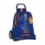 Cartable à roulettes Evolution Valencia Basket Bleu Orange 32 x 44 x 16 cm