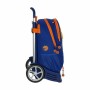 Mochila Escolar con Ruedas Evolution Valencia Basket Azul Naranja 32 x 44 x 16 cm