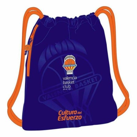 Sac à dos serré par des ficelles Valencia Basket Bleu Orange