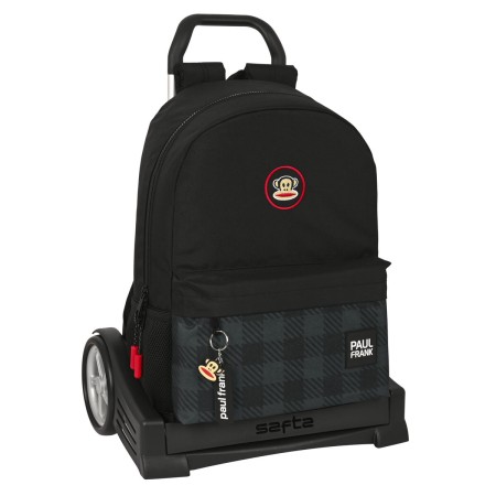 Cartable à roulettes Paul Frank Campers Noir 30 x 46 x 14 cm