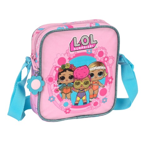 Bolso Bandolera LOL Surprise! Glow Girl Rosa 16 x 18 x 4 cm