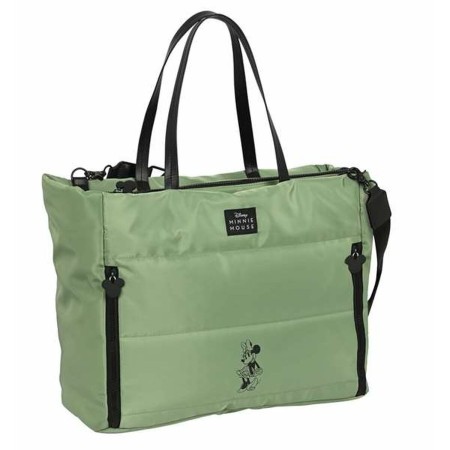 Sac avec poche pour ordinateur portable Minnie Mouse Mint shadow Vert militaire 54 x 31 x 17 cm