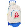 Cartable à roulettes Benetton Topitos Blanc 30 x 46 x 14 cm