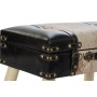 Banquette DKD Home Decor  Rouge Noir Beige Bois Marron PU (60 x 36 x 40 cm)