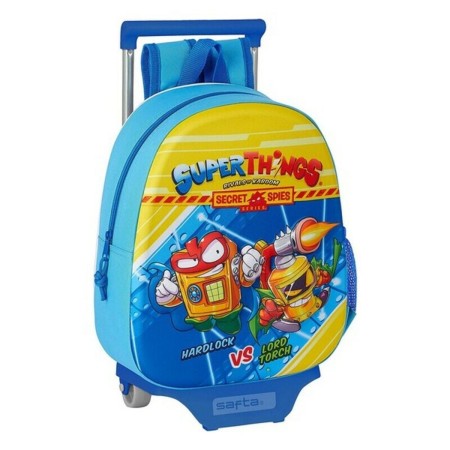 Cartable 3D avec roulettes Safta Bleu clair 27 x 32 x 10 cm