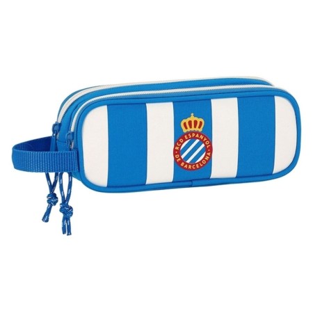 Trousse Fourre-Tout Double RCD Espanyol Bleu Blanc 21 x 8 x 6 cm