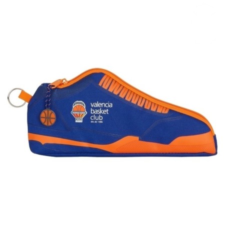 Portatodo Valencia Basket Azul Naranja 24 x 10 x 2 cm Zapatilla