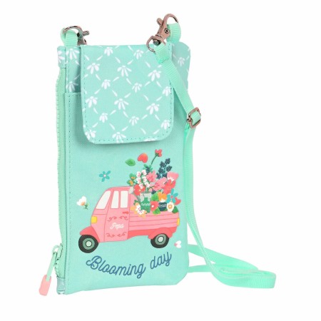 Monedero Glow Lab Pepa Bloomig Day Verde Multicolor 10 x 19 cm Funda para Móvil
