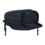 Trousse Fourre-Tout Triple F.C. Barcelona Bleu Bordeaux 21 x 8 x 8 cm