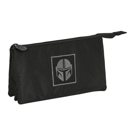 Portatodo Triple The Mandalorian Negro 22 x 12 x 3 cm