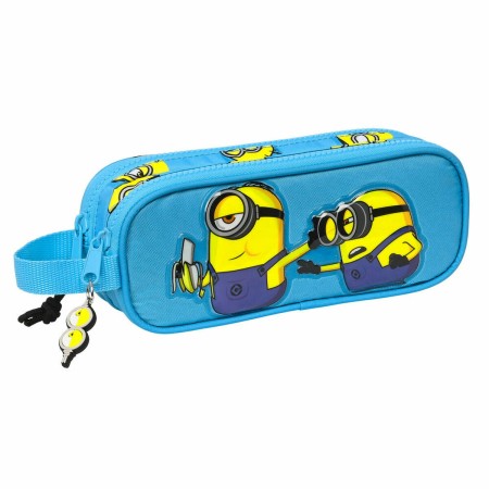 Portatodo Doble Minions Minionstastic Azul 21 x 8 x 6 cm