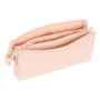 Trousse Fourre-Tout Triple Minnie Mouse Rose clair 22 x 12 x 3 cm