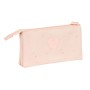 Portatodo Triple Minnie Mouse Rosa claro 22 x 12 x 3 cm
