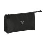 Portatodo Triple Mickey Mouse Negro 22 x 12 x 3 cm