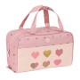 Neceser Escolar Glow Lab Hearts Rosa claro 31 x 14 x 19 cm