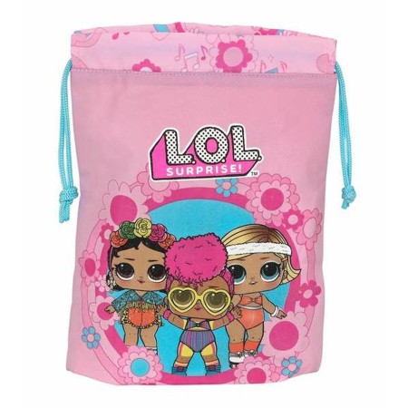 Bolsito de Merienda LOL Surprise! Glow Girl Rosa 20 x 25 cm