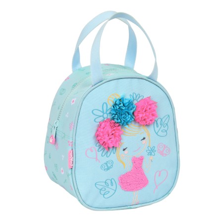 Sac glacière goûter Glow Lab Cute Doll Bleu clair 19 x 22 x 14 cm