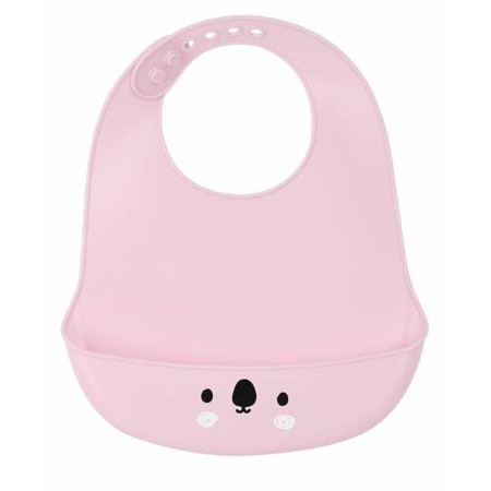 Bavoir Safta Silicone Rose (21 x 2 x 26 cm)