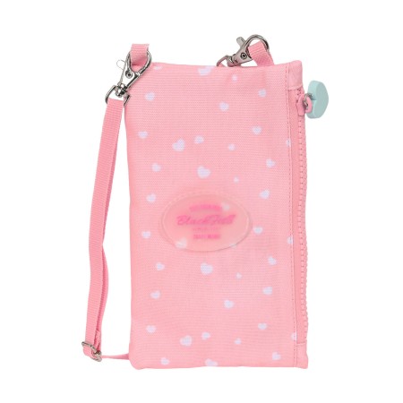Porte-monnaie BlackFit8 Globitos Rose 10 x 19 cm Protection pour téléphone portable