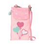 Porte-monnaie BlackFit8 Globitos Rose 10 x 19 cm Protection pour téléphone portable
