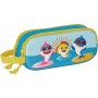 Trousse Fourre-Tout Double Baby Shark Bleu 21 x 8 x 6 cm 3D
