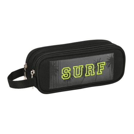 Trousse Fourre-Tout Double Safta Surf Noir 21 x 8 x 6 cm