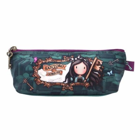 Trousse d'écolier Gorjuss Curiosity Vert Gris 22,3 x 8,8 x 5,7 cm