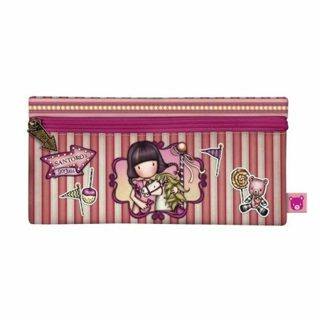 Fourre-tout Gorjuss Fairground Carousel Saumon 22 x 11 x 1,5 cm Étroit