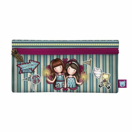 Fourre-tout Gorjuss Fairground Fireworks Bordeaux 22 x 11 x 1,5 cm Étroit