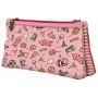 Trousse Fourre-Tout Double Gorjuss Fairground Carousel Saumon 21,5 x 11,5 x 5 cm