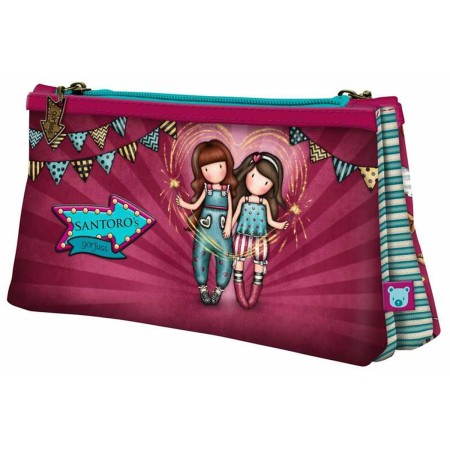 Portatodo Doble Gorjuss Fairground Fireworks Granate 21,5 x 11,5 x 5 cm (21.5 x 11,5 x 5 cm)