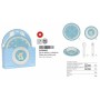 Set de vaisselle pour enfants Safta Elefantes Polyuréthane Vert 4 Pièces