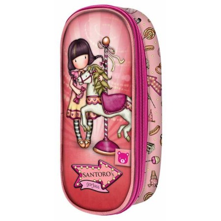 Fourre-tout Gorjuss Fairground Carousel Saumon 10 x 23 x 6 cm