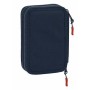 Plumier double Munich Flash Blue marine 12,5 x 19,5 x 4 cm