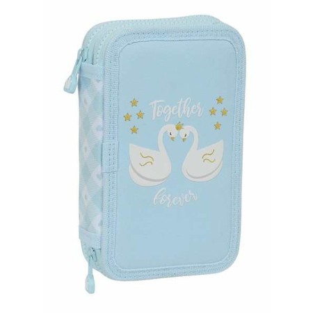 Plumier double Glow Lab Cisnes 12,5 x 19,5 x 4 cm Cygne