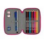 Plumier double Pinypon Bleu Rose 12,5 x 19,5 x 4 cm