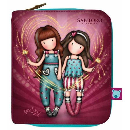 Cartera Mujer Gorjuss Fireworks 10 x 12 x 3 cm Granate