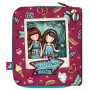 Cartera Mujer Gorjuss Fireworks 10 x 12 x 3 cm Granate